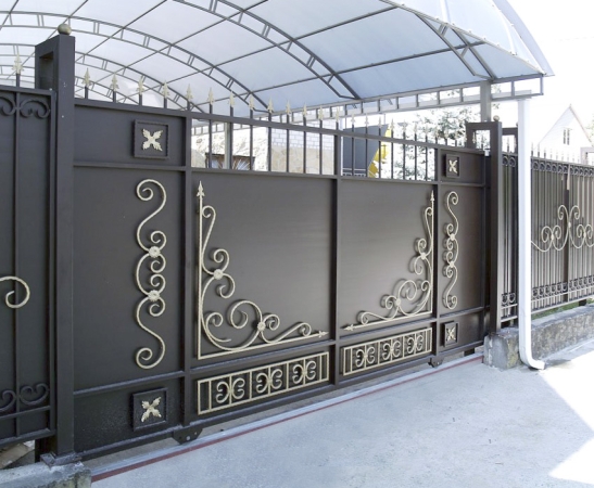 Металлические ворота в Динской