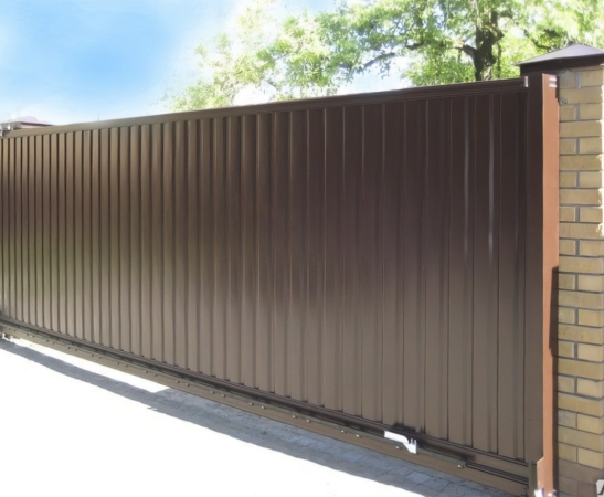 Ворота из профнастила в Динской