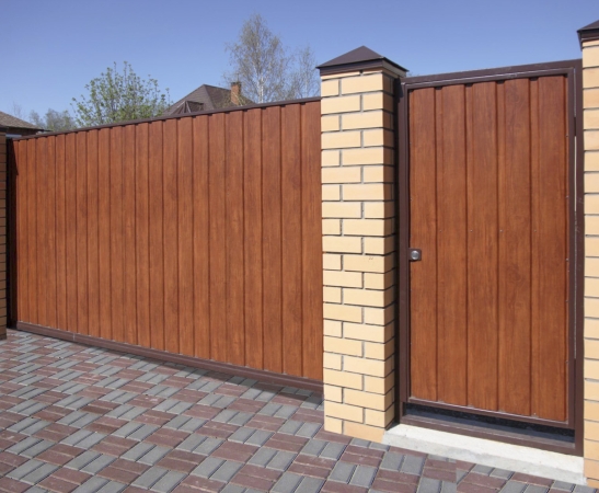 Ворота из металлического сайдинга в Динской