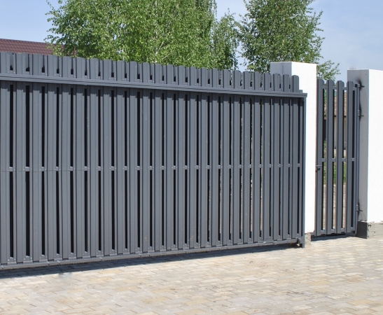 Ворота из штакетника в Динской